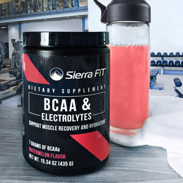 Sierra Fit, BCAA & Electrolytes, 7G BCAAs, Watermelon, 15.34 oz (435 g) - Image 4