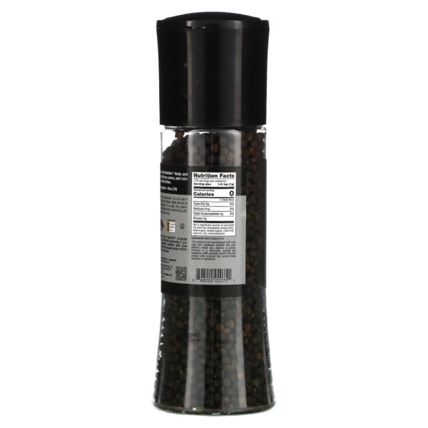 California Gold Nutrition, FOODS - Black Peppercorns Grinder, 6 oz (170 g) - Image 2