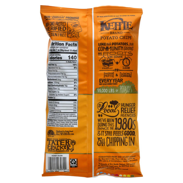 Kettle Foods, Potato Chips, Honey Dijon, 5 oz (141 g) - Image 2