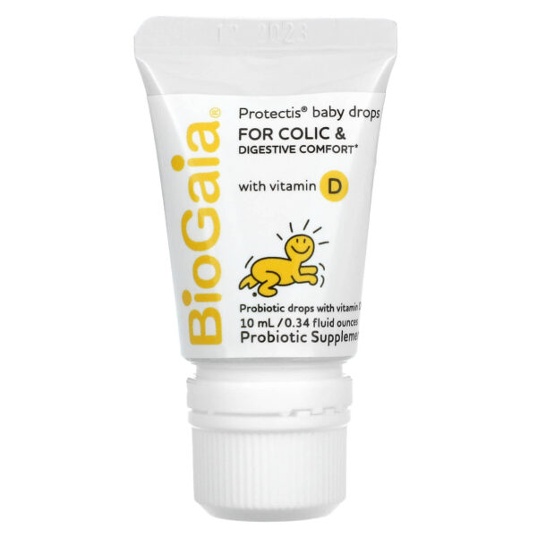 BioGaia, Protectis, Baby Drops, For Colic & Digestive Comfort with Vitamin D, 0.34 fl oz (10 ml) - Image 3