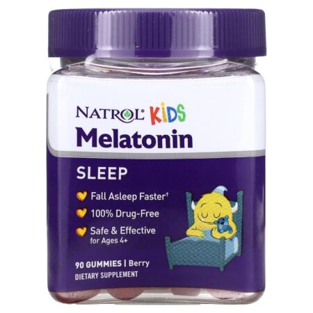 Natrol, Kids, Melatonin, Ages 4+, Berry, 90 Gummies