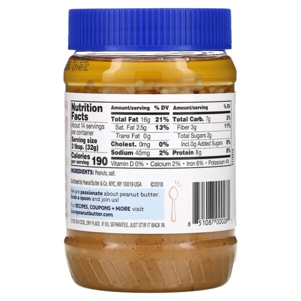 Peanut Butter & Co., Old Fashioned Crunchy, Peanut Butter, 16 oz (454 g) - Image 2