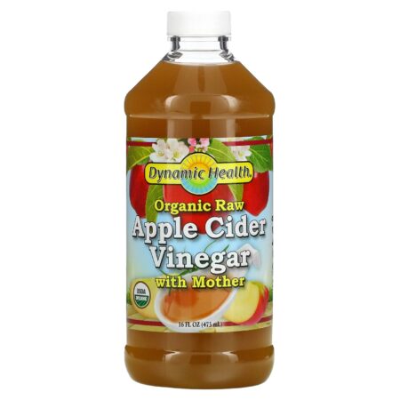 Dynamic Health Laboratories, Organic Raw Apple Cider Vinegar with Mother, 16 fl oz (473 ml)