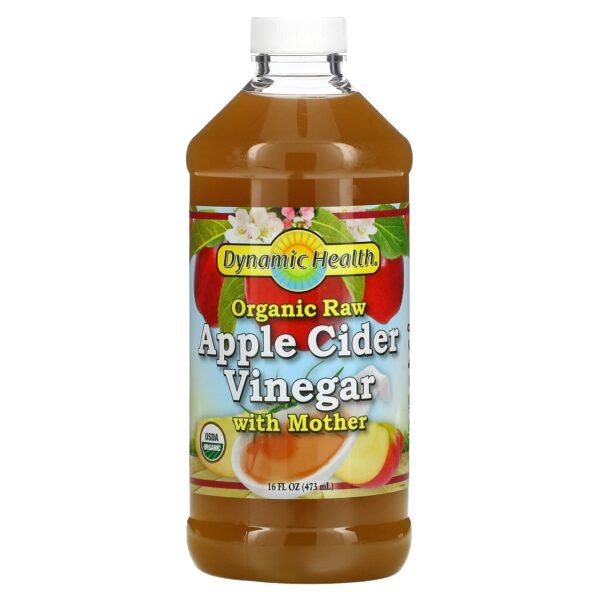 Dynamic Health Laboratories, Organic Raw Apple Cider Vinegar with Mother, 16 fl oz (473 ml)