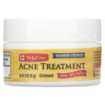 De La Cruz, Acne Treatment Ointment with 10% Sulfur, Maximum Strength, 0.21 oz (6 g)