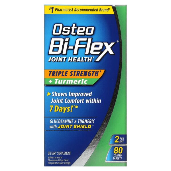 Osteo Bi-Flex, Joint Health, Triple Strength + Turmeric, 80 Covered Tablets