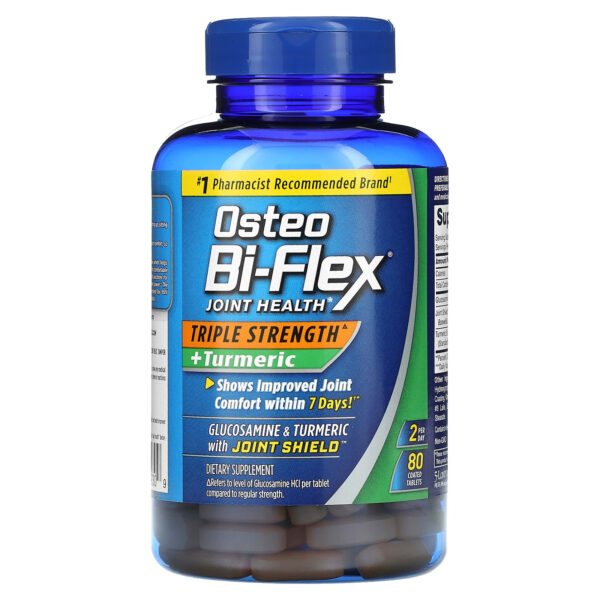 Osteo Bi-Flex, Joint Health, Triple Strength + Turmeric, 80 Covered Tablets - Image 3