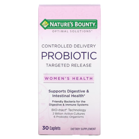 Nature’s Bounty, Optimal Solutions, Women’s Health, Controlled Delivery Probiotic, 30 Caplets