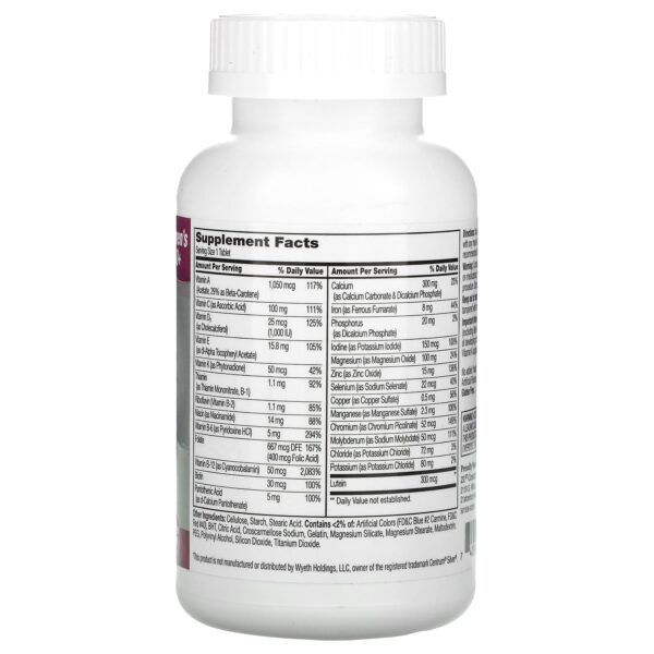 21st Century, Sentry Elder, Multivitamin & Multimineral Supplement, Women 50+, 100 Tablets - Image 2