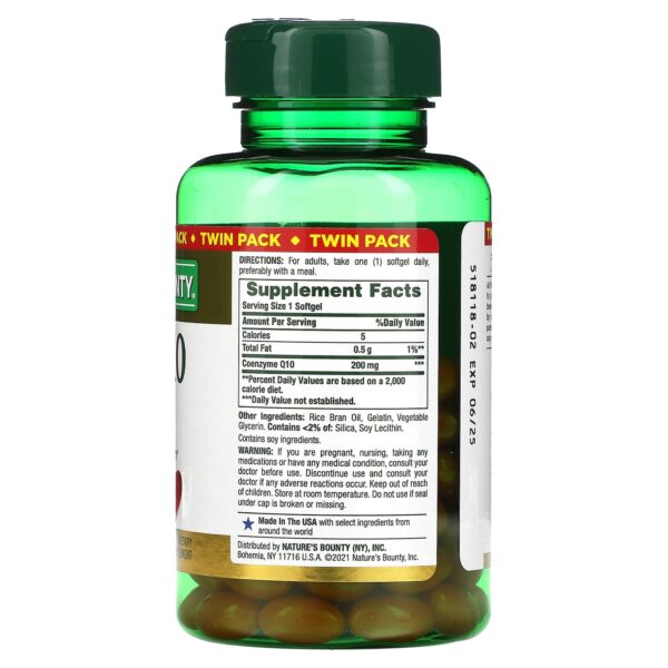 Nature’s Bounty® Co Q-10 Rapid Release Softgels 200mg - Image 2