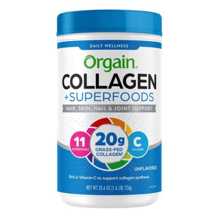 Orgain Collagen + Superfoods Unflavored, 1.6 lbs