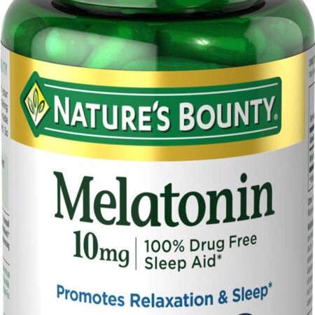 Nature’s Bounty Melatonin Sleep Aid Capsules, 10 Mg, 60 Ct