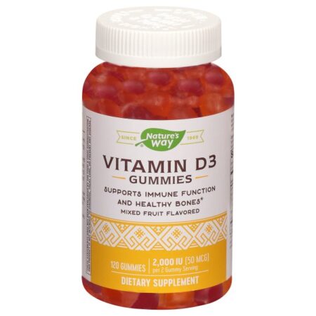 Nature’s Way Vitamin D3 Gummies – Mixed Fruit 120 Gummies