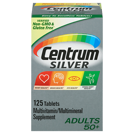 Centrum® Silver Adults 50+ Multivitamin Supplement Tablets