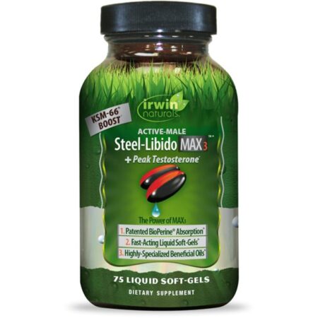 Irwin Naturals Steel Libido Peak Testosterone Liquid Soft-Gels