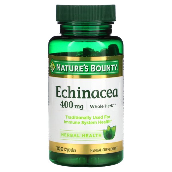 Nature's Bounty, Echinacea, 400 mg, 100 Capsules