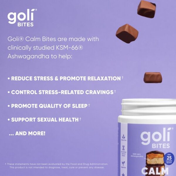 Goli® Nutrition Calm Chocolate Acai Berry Flavored Dietary Supplement Bites - Image 3