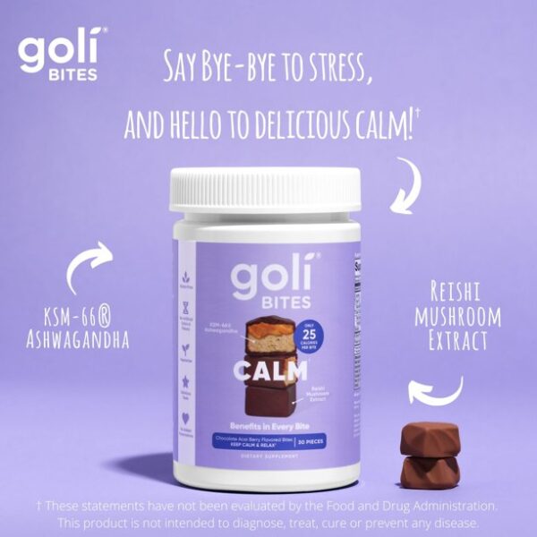 Goli® Nutrition Calm Chocolate Acai Berry Flavored Dietary Supplement Bites - Image 2