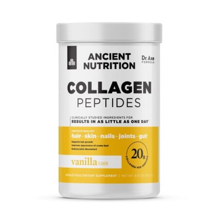 Ancient Nutrition Vanilla Flavor Collagen Peptides Dietary Supplement