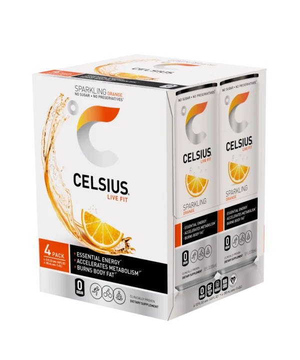 Celsius Orange Sparkling Drink