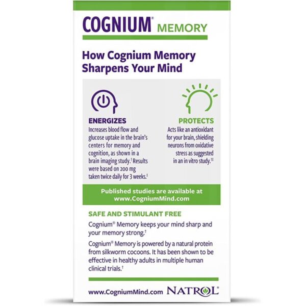 Natrol® Cognium® Memory Tablets 100mg - Image 3