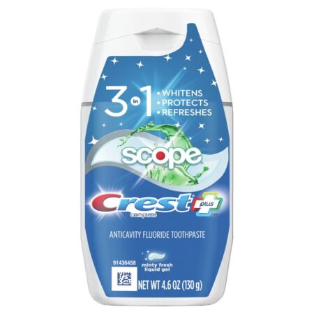 Crest® Plus™ Scope® 3 in 1 Minty Fresh Flouride Toothpaste