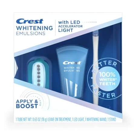 Crest Whitening Emulsions with LED Accelerator Light Whitening Kit