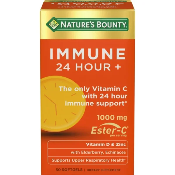 Nature's Bounty® Immune 24 Hour+ Dietary Supplement Softgels