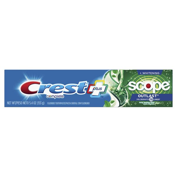 Crest + Scope Outlast Complete Whitening Toothpaste Mint